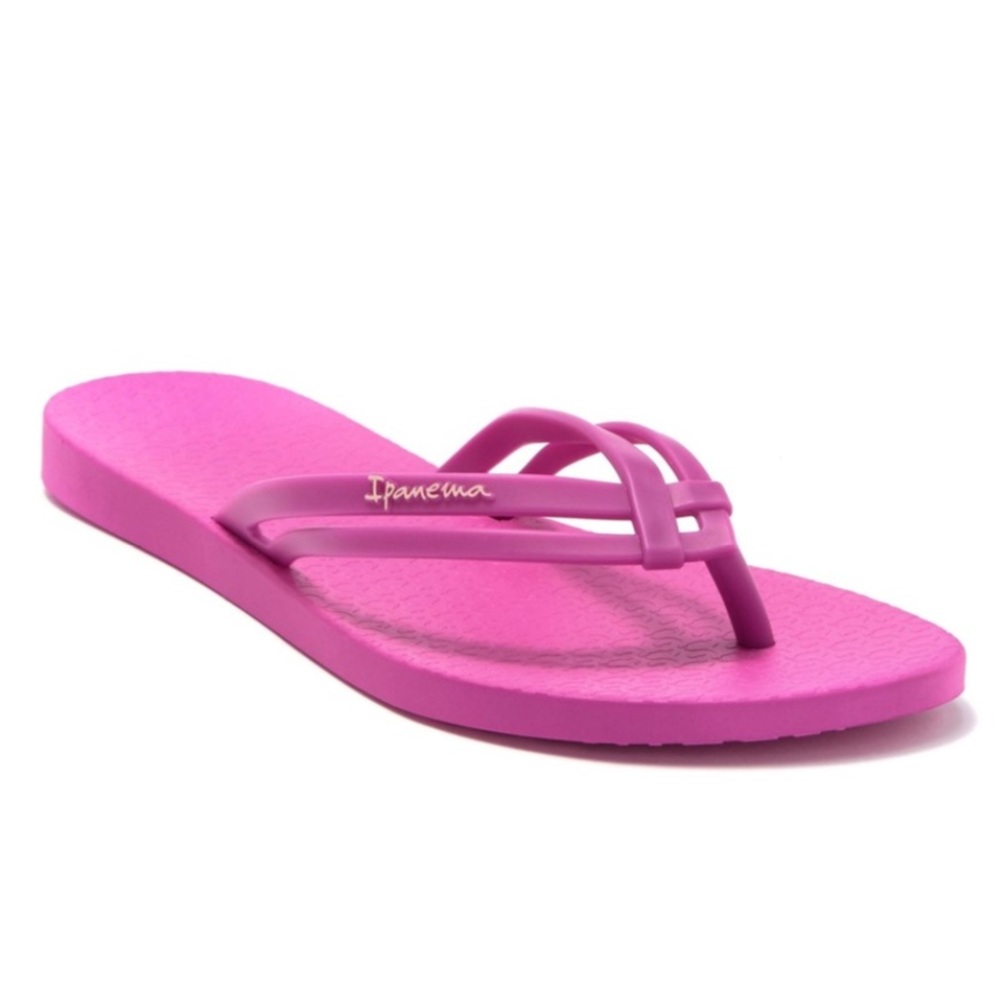 Ipanema fuchsia“hashtag” flip flop size 8